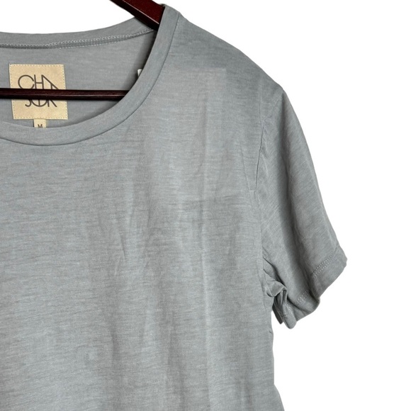 Chaser Heather Light Gray Short Sleeve Crew Neck T-shirt Sample Tag Medium M - Picture 7 of 15